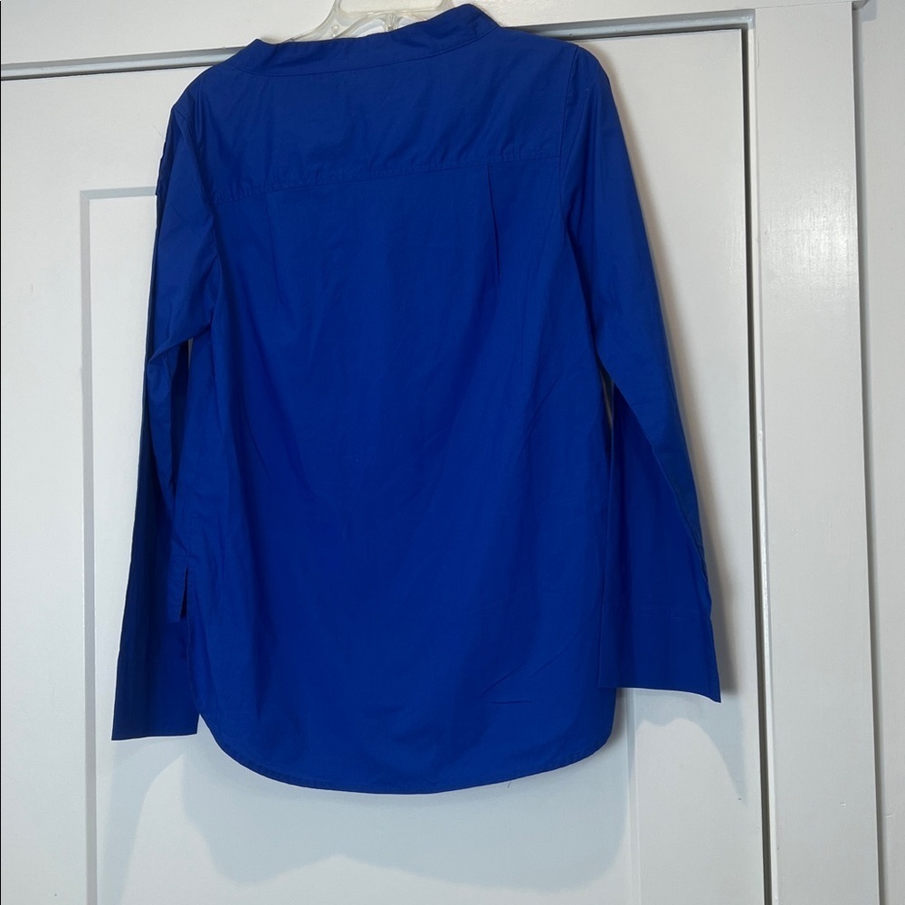 J. Crew Royal Blue Button-Detail Blouse size 2. - Picture 8 of 10